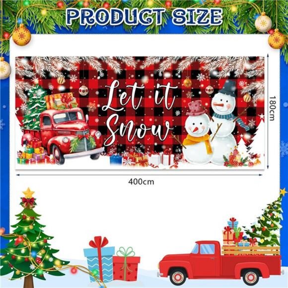 Christmas Garage Door Cover, Garage Door Christmas...